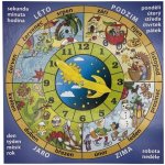 HIT OFFICE Školní hodiny papírové barevné (měsíce + roční období) 25 x 25 cm. – Sleviste.cz