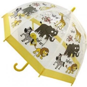 Dětský průhledný deštník safari