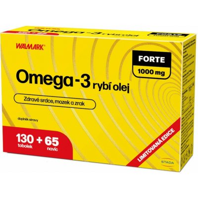 Walmark Omega 3 Forte 1000 mg 130+65 tablet Promo 2025 – Hledejceny.cz