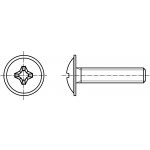 PROFISTYL DIN 967 šroub s okrasnou půlkulatou hlavou a límcem, s křížovou drážkou pozink Varianta: DIN 967 šroub okrasný s límcem ZnB M5x16 – Zboží Mobilmania