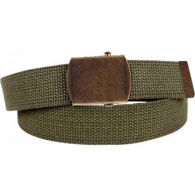 Pásek Fostex s mosaznou sponou 3cm zelená – Zboží Dáma