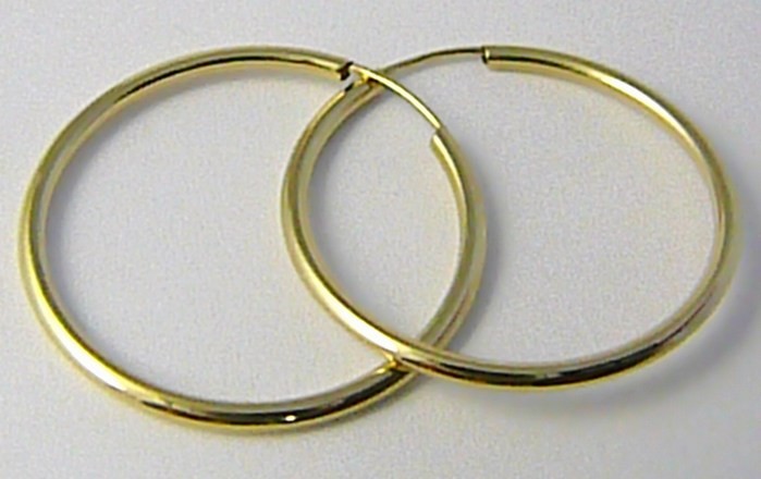 Klenoty Budín dámské velké zlaté kruhy H575