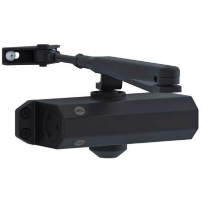 Assa Abloy Zavírač DC3500 YALE lomené ramínko EN2-4 černý - náhrada za SMART – Zboží Mobilmania