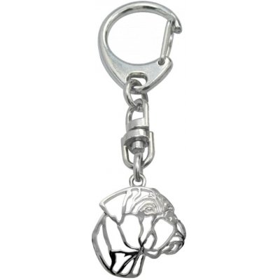 Přívěsek na klíče Stříbrné Tlapky Německý Boxer 527 – Zbozi.Blesk.cz