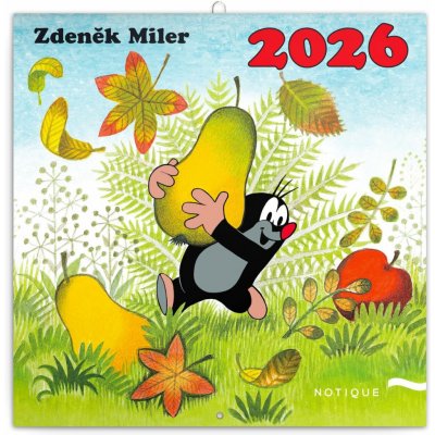 poznámkový Krteček 30 x 30 cm 2026 – Zboží Mobilmania