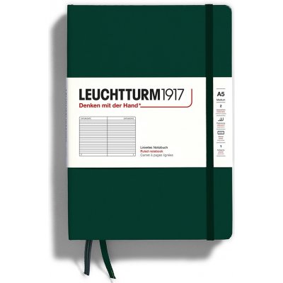 Leuchtturm1917 Zápisník Forest Green Medium A5 čistý – Zboží Dáma