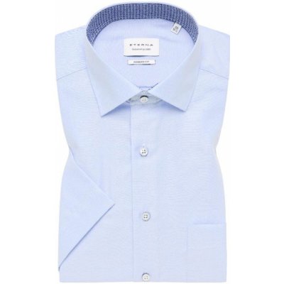 Eterna Modern Fit košile "Twill" s krátkým rukávem 3340_12C15K modrá – Zboží Mobilmania