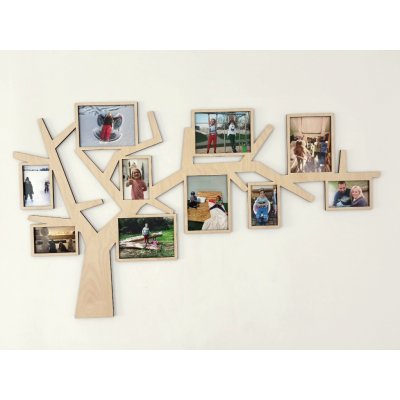 MAJADESIGN Fotorámeček - Dřevěný strom EDGE – Zboží Živě