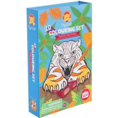 Omalovánky 3D Colouring Sets Divoká zvířata – Hledejceny.cz