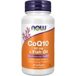 Now Foods koenzym q10 60 mg + omega 3 60 měkké tobolky – Hledejceny.cz