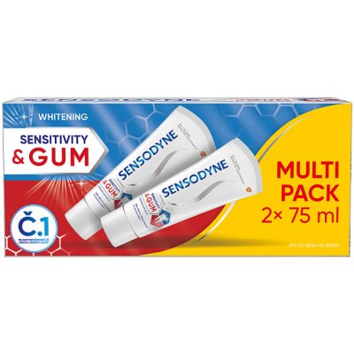 Sensodyne Sensitivity & Gum zubní pasta s fluoridem 2 x 75 ml – Zbozi.Blesk.cz