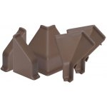 Kaindl Sada rohů a koncovek pro lišty k pracovní desce čokoládová hnědá 1091 – Zboží Dáma