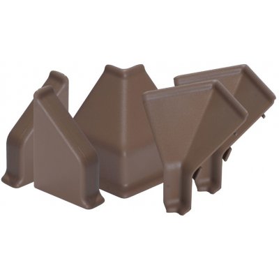 Kaindl Sada rohů a koncovek pro lišty k pracovní desce čokoládová hnědá 1091 – Zboží Dáma