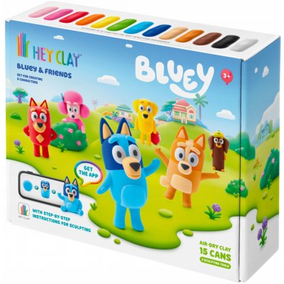 TM Toys Hey Clay SADA BLUEY + PŘÍSLUŠENSTVÍ – Zboží Dáma
