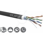 Solarix SXKD-5E-FTP-PVC+PE venkovní FTP, Cat5E, drát, PVC+PE, dvojitý plášť, cívka, 305m – Sleviste.cz
