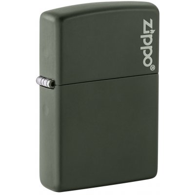 Zippo benzínový Mat Green te Logo 26093 – Hledejceny.cz