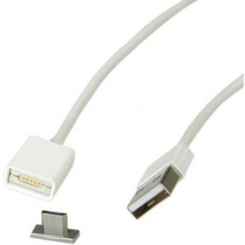 Roline 11.02.8312 USB 2.0, USB A(M) - magnetický micro USB B(M), 1m