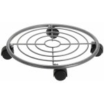 DekorStyle Květinový stojan na kolečkách Kyros 35 cm šedý – Zboží Dáma