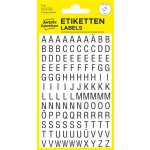 Avery Zweckform 3720 Samolepicí písmenka, 6,5 mm, 240 ks, černé na bílé fólii – Hledejceny.cz