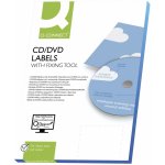 Q-Connect Etikety na CD/DVD Q-C, 117 mm, 2 x 25ks, bílé – Zboží Dáma