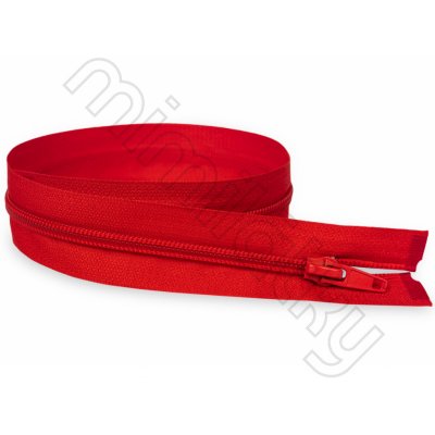 Zip spirálový dělitelný 45cm šíře 5mm červený – Zboží Mobilmania