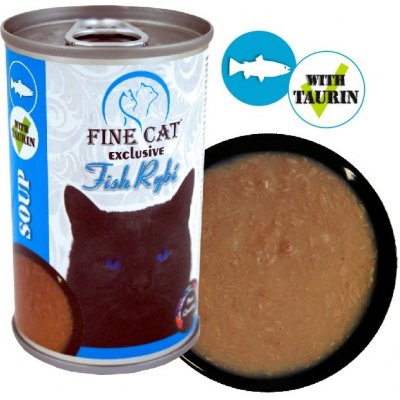 Fine Cat Exclusive Polévka pro kočky RYBÍ 158 g – Zboží Mobilmania