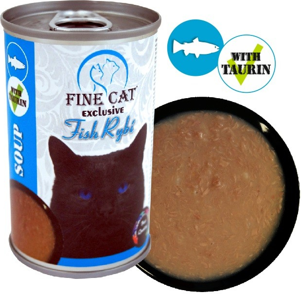 Fine Cat Exclusive Polévka pro kočky RYBÍ 158 g