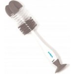 BabyOno Kartáč na čištení lahví a saviček 2v1 s přísavkou šedý – Zboží Mobilmania