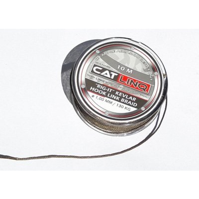 Sportcarp návazcový materiál Kevlar Hooklink Braid 10m ø 0,80mm 100kg tmavě hnědý – Sleviste.cz