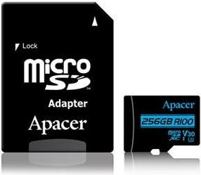 Apacer microSDXC UHS-I U3 256 GB AP256GMCSX10U7-R