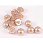 Knoflík perlička se spodním přišitím - béžová perleťová - průměr 1,1 cm – Hledejceny.cz