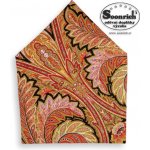 Soonrich bavlněný šátek kašmírový oranžový bso004 – Zboží Dáma