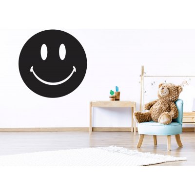 Nalepte.cz samolepka na zeď Smajlík 01, rozměry 5 x 5 cm – Zboží Dáma