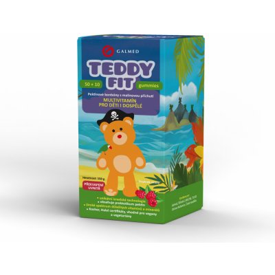 Galmed TeddyFit gummies Pirát 50 + 10 bonbónů – Hledejceny.cz