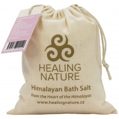 Healing Nature sůl koupelová hrubá růžová 1 kg
