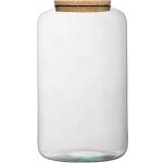 ecoglassworks Skleněná dóza Paeonia s korkovým špuntem, 25x15 cm – Hledejceny.cz