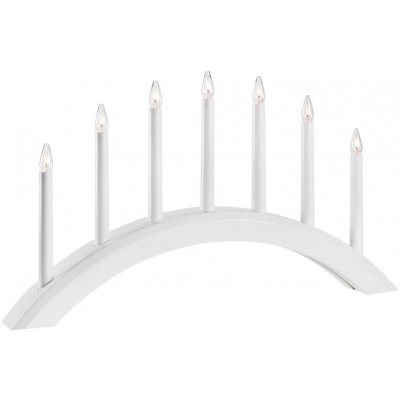 Markslöjd 705953 Vánoční svícen AVENTO 7xE10 3W 230V bílá ML1312 – Hledejceny.cz