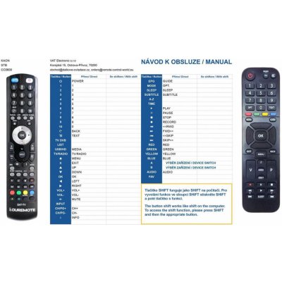Dálkový ovladač General KAON Freesat, UPC, C03600 – Hledejceny.cz