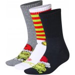 Dámské ponožky Grinch 3 páry navy modrá bílá šedá – Zboží Dáma