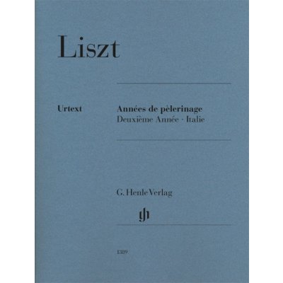 Franz Liszt Années de p?lerinage Deuxi?me Année Italie noty na klavír