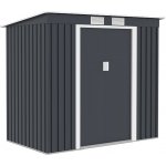 Crossheim C25029 Zahradní domek L 201 x 121 x 176 cm, šedý – Zboží Dáma