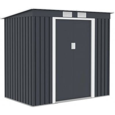 Crossheim C25029 Zahradní domek L 201 x 121 x 176 cm, šedý – Zboží Dáma