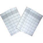Svitap Utěrka Negativ Egyptská bavlna 50x70 cm bílá/šedá 3 ks – Zboží Mobilmania