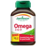 Jamieson Omega 3-6-9 1200mg měkké tobolky pro normální činnost srdce a mozku 200 kapslí – Zboží Dáma