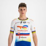 Sportful s krátkým rukávem TOTAL ENERGIES bílá/modrá/oranžová/žlutá – Hledejceny.cz