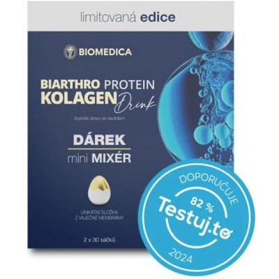 Biomedica Biarthro protein kolagen drink 2 x 30 sáčků – Hledejceny.cz
