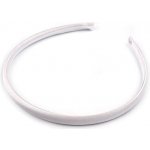 Saténová čelenka do vlasů Varianta: 1 bílá, Balení: 1 ks – Zboží Dáma