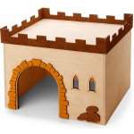JK ANIMALS Dřevěný domek Hrad pro králíky 29 x 24 x 22 cm – Zboží Mobilmania