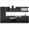 Kuchyňská linka Belini CINDY Premium Full Version 300 cm černý lesk s pracovní deskou