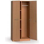 Primo Wood, Kancelářská šatní skříň 3 police, šatní tyč, 1781 x 800 x 500 mm, buk – Zboží Dáma
